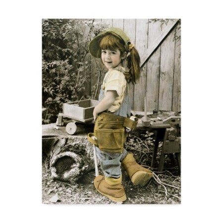 Trademark Fine Art Sharon Forbes 'Daddys Shoes' Canvas Art, 14x19 ALI33301-C1419GG